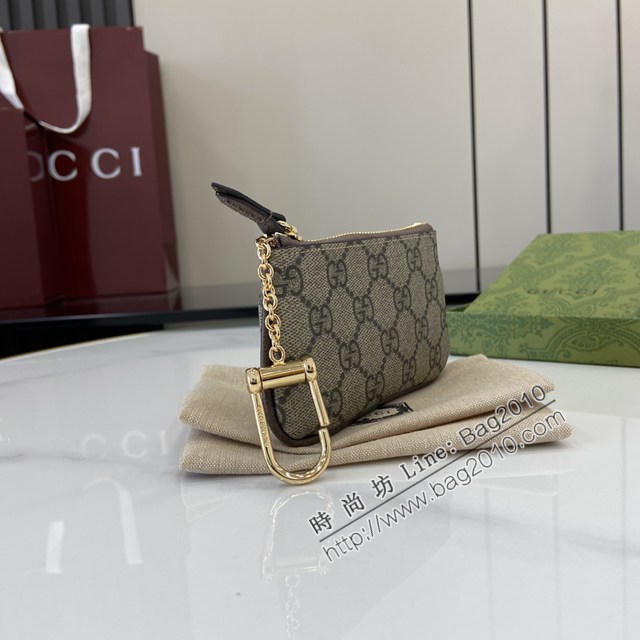 Gucci專櫃古馳最新款Ophidia系列鑰匙包零錢包 jh2708型號：772321
